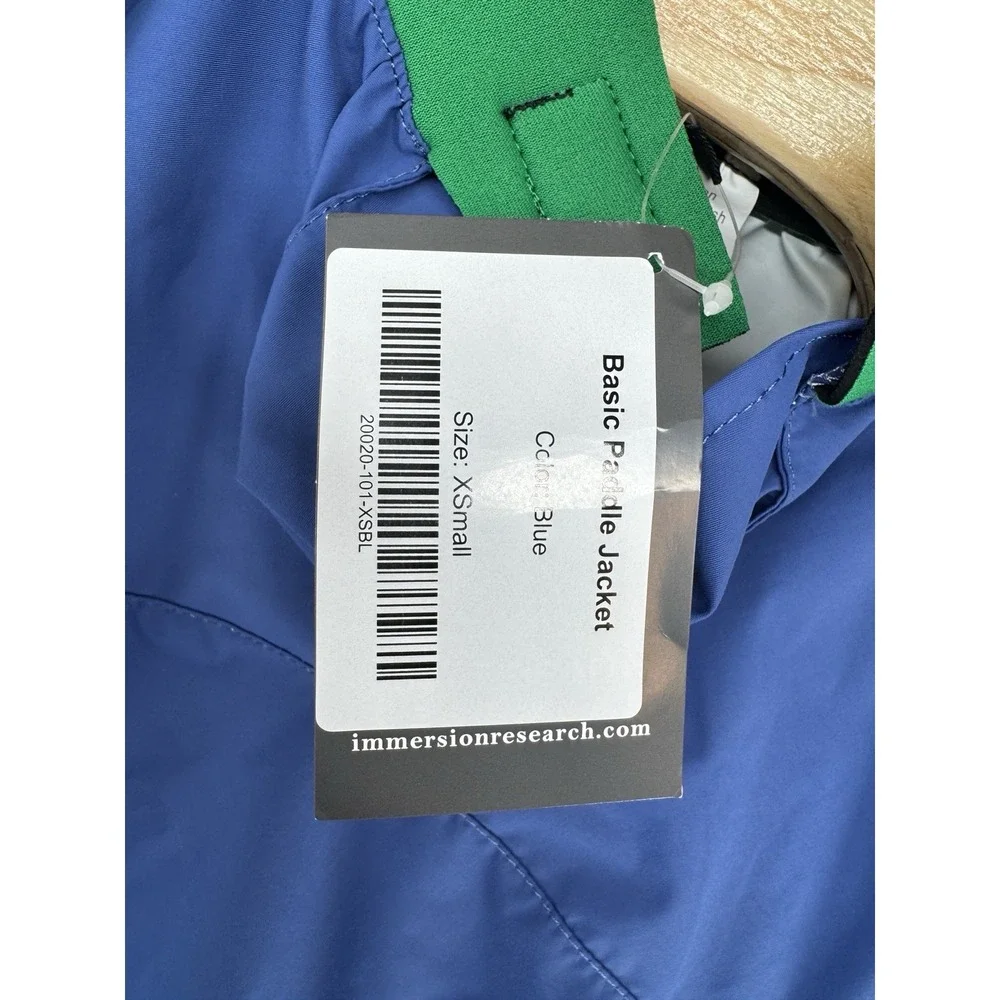Immersion Research Basic Paddle Jacket Blue‎ Green Size XS 17x20 NWT